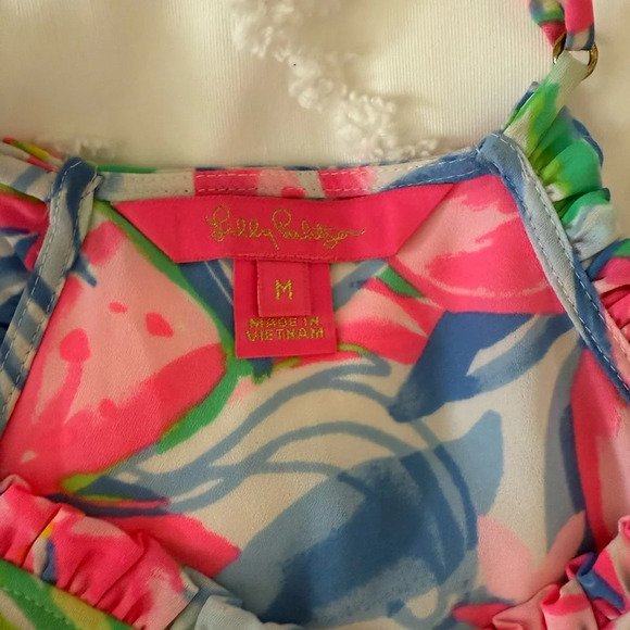 Lilly Pulitzer Ruffle Dusk Tank in Havana Cocktail - Picture 3 of 3